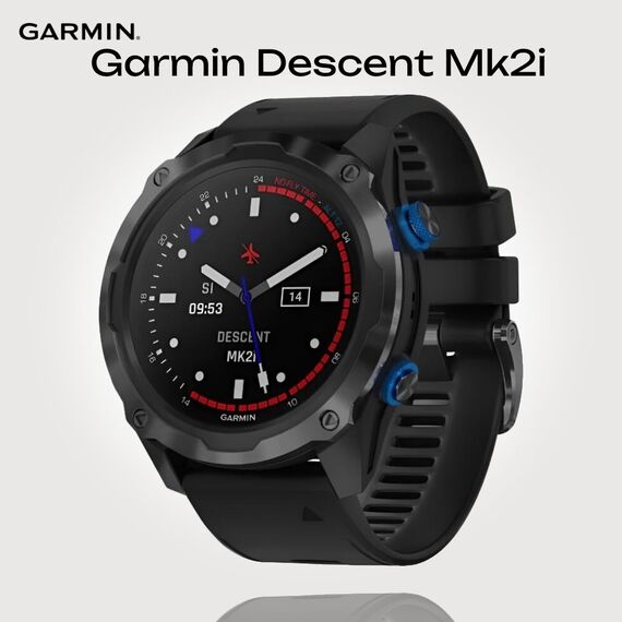 Смарт-часы Garmin Descent Mk2i Titanium Carbon Gray DLC/Black, Размер корпуса : 52 мм, Цвет: Titanium Carbon Gray DLC/Black