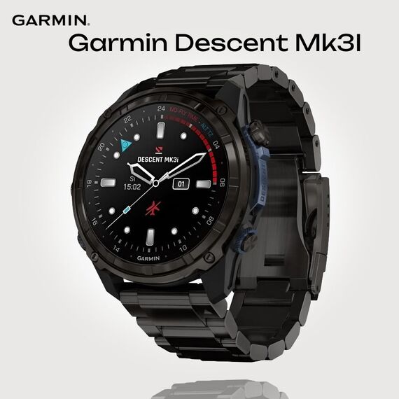 Смарт-часы Garmin Descent Mk3I | 51 mm | Carbon Gray DLC Titanium/DLC Titanium, Версия: Descent Mk3I, Размер корпуса : 51 мм, Цвет: Carbon Gray DLC Titanium/DLC Titanium