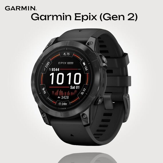 Смарт-часы Garmin Epix Pro (Gen 2) Standard Edition 47 mm Slate Gray/Black, Версия: Pro | Standard, Размер корпуса : 47 мм, Цвет: Slate Gray/Black