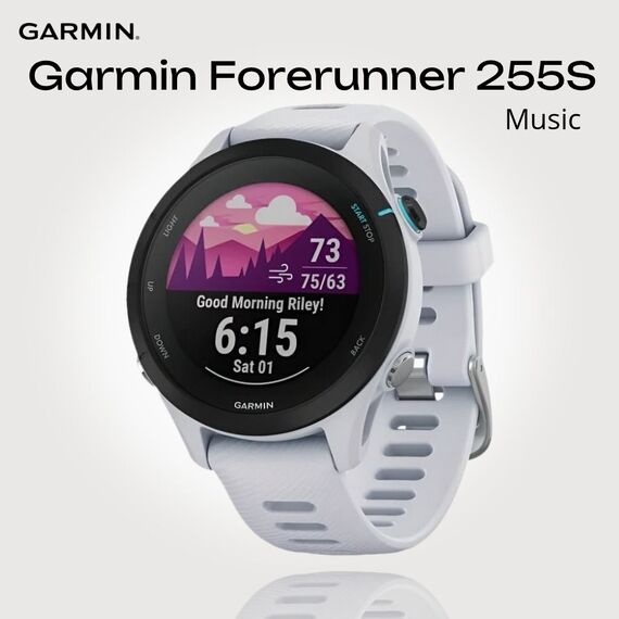 Смарт-часы Garmin Forerunner 255S Music Whitestone, Размер корпуса : 41 мм, МУЗЫКА (легко загрузите на часы до 500 песен): Да, Цвет: Whitestone