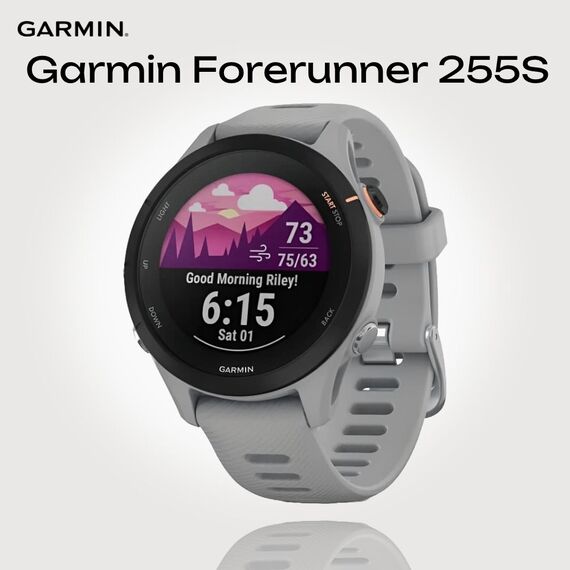 Смарт-часы Garmin Forerunner 255S Powder Gray, Размер корпуса : 41 мм, МУЗЫКА (легко загрузите на часы до 500 песен): Нет, Цвет: Powder Gray