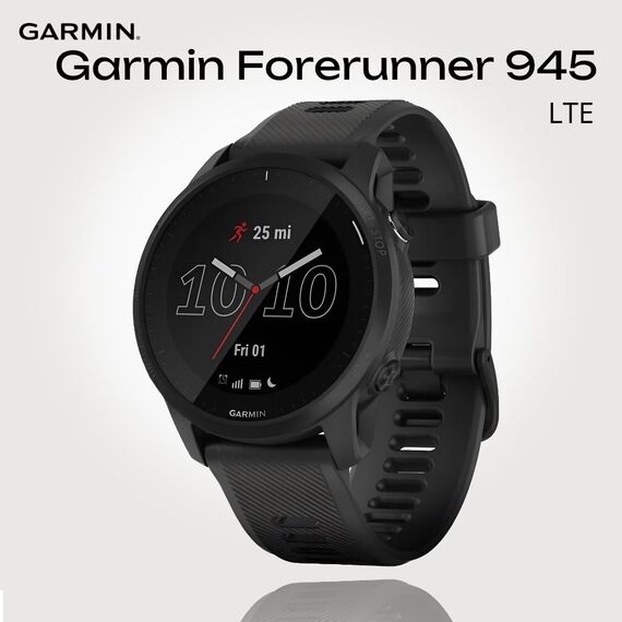 Смарт-часы Garmin Forerunner 945 LTE Black, LTE: Да, Цвет: Black
