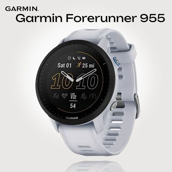 Смарт-часы Garmin Forerunner 955 Whitestone, SOLAR (Версии с линзами для зарядки от солнечной батареи собирают солнечную энергию и продлевают срок службы батареи.): Нет, Цвет: Whitestone