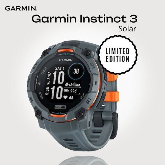 Смарт-часы Garmin Instinct 3 Solar | 45 mm | Twilight with Twilight Band, Версия: Instinct 3 Solar, Размер корпуса : 45 мм, Цвет: Twilight