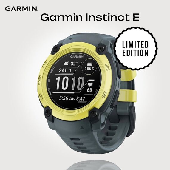 Смарт-часы Garmin Instinct E | 40 mm | Electric Lime with Twilight Band, Версия: Instinct E, Размер корпуса : 40 мм, Цвет: Electric Lime/Twilight