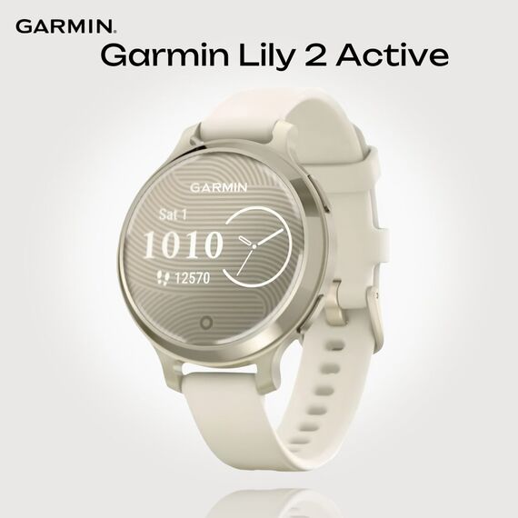 Смарт-часы Garmin Lily 2 Active Lunar Gold/Bone, Модель: Active, Цвет: Lunar Gold/Bone