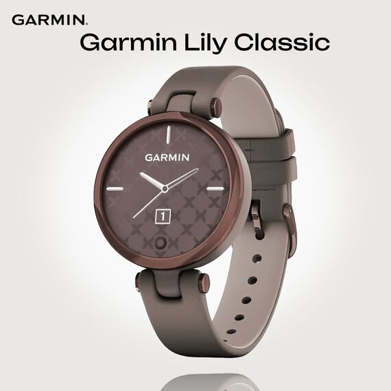 Смарт-часы Garmin Lily Classic Edition Dark Bronze/Paloma, Версия: Classic, Цвет: Dark Bronze/Paloma