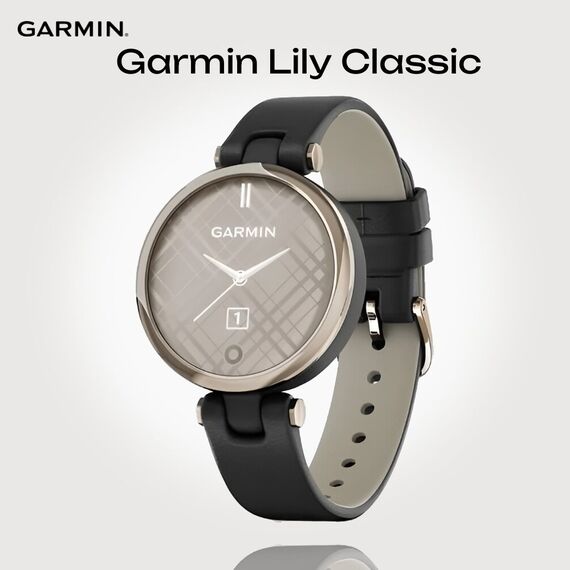 Смарт-часы Garmin Lily Classic Edition Cream Gold/Black, Версия: Classic, Цвет: Cream Gold/Black