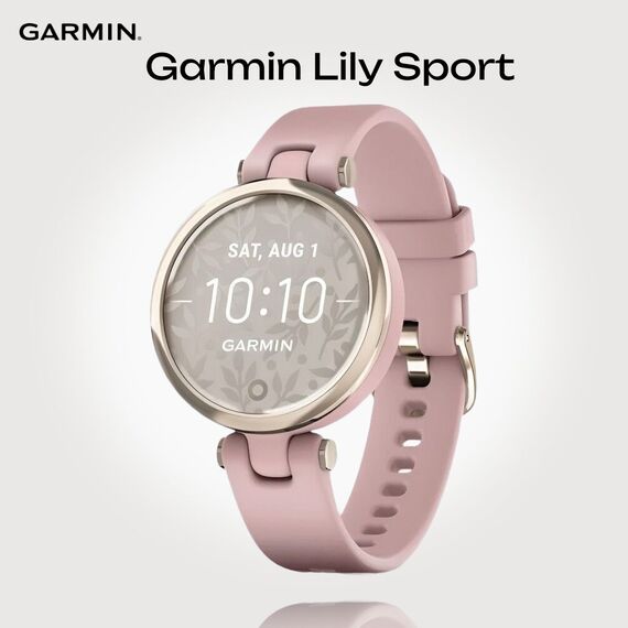 Смарт-часы Garmin Lily Sport Edition Cream Gold/Rose, Версия: Sport, Цвет: Cream Gold/Rose