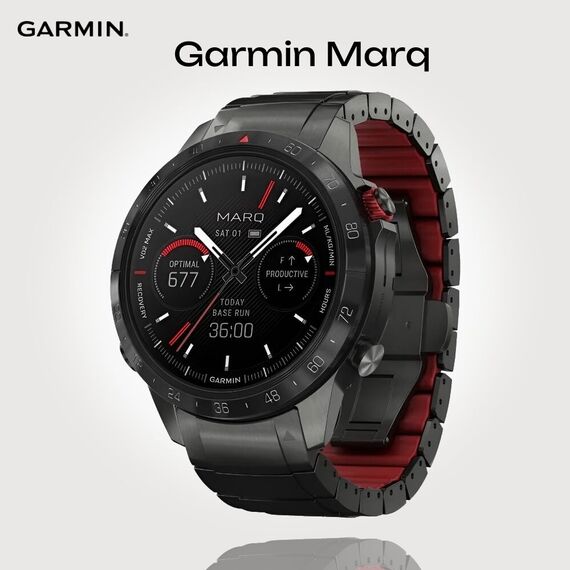 Смарт-часы Garmin Marq Athlete (Gen 2) Performance Edition, Версия: Athlete: Performance Edition, Материал корпуса: Титан (Grade 5) с DLC