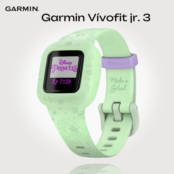 Смарт-часы Garmin Vívofit jr. 3 Disney Princess Disney The Little Mermaid, Версия: Disney Princess, Цвет: Green