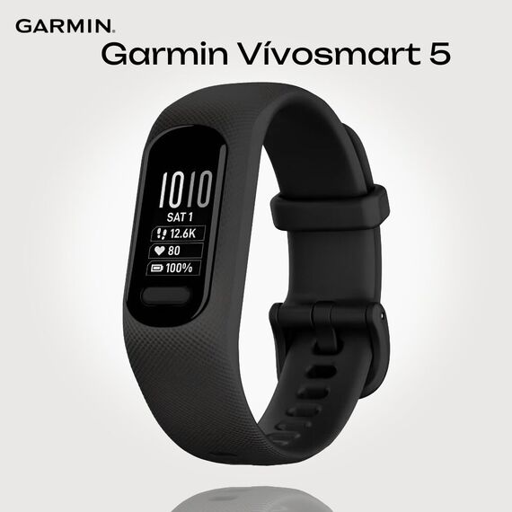 Фитнес-браслет Garmin Vívosmart 5 Black, Размер корпуса : Маленький/средний, Цвет: Black