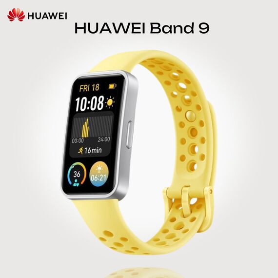 Фитнес-браслет HUAWEI Band 9 Yellow, Размер корпуса : 43 мм, Цвет: Yellow