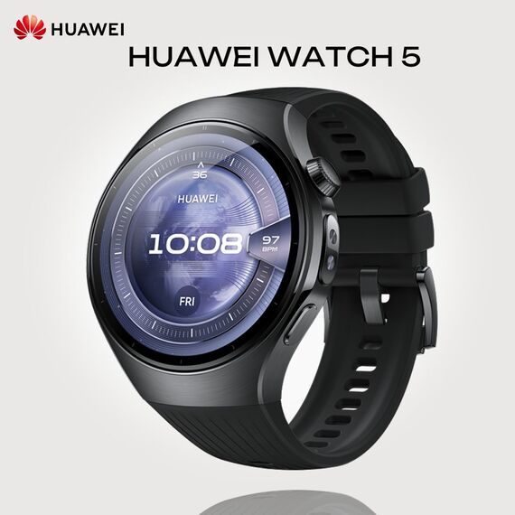 Смарт-часы HUAWEI WATCH 5 | 46 mm | Black, Размер корпуса : 46 мм, Цвет: Black