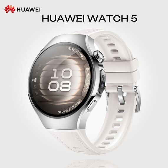 Смарт-часы HUAWEI WATCH 5 | 42 mm | White, Размер корпуса : 42 мм, Цвет: White