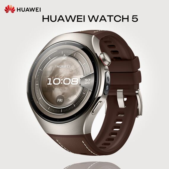 Смарт-часы HUAWEI WATCH 5 | 46 mm | Brown, Размер корпуса : 46 мм, Цвет: Brown