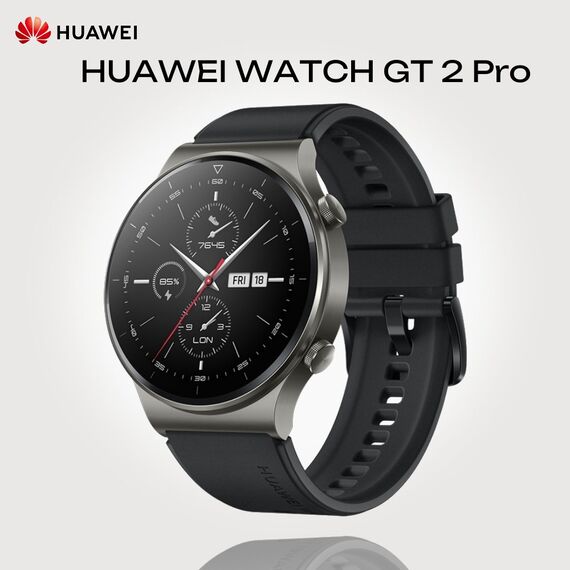 Смарт - часы HUAWEI WATCH GT 2 Pro | 46 mm | Black, Размер корпуса : 46 мм, Цвет: Black