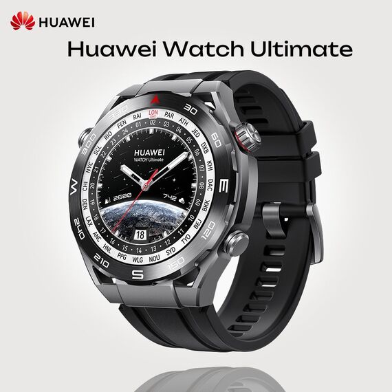 Смарт - часы Huawei Watch Ultimate Black, Размер корпуса : 48,8 мм, Цвет: Black