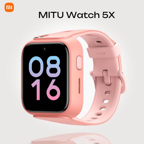 Детские умные часы Xiaomi MITU Watch 5X Pink, Цвет: Pink