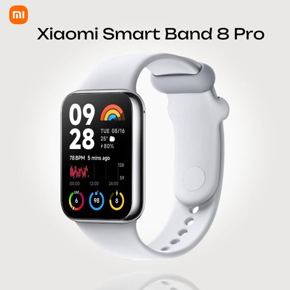 Фитнес-браслет Xiaomi Smart Band 8 Pro Silver, Цвет: Silver