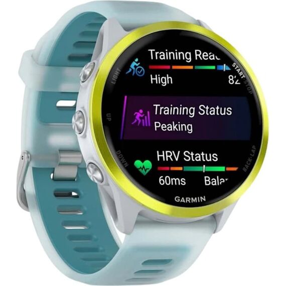 Смарт-часы Garmin Forerunner 570 | 47 mm | Whitestone/Turquoise, Размер корпуса : 47 мм, Цвет: Whitestone/Turquoise, изображение 4 Смарт-часы Garmin Forerunner 570 | 47 mm | Whitestone/Turquoise, Размер корпуса : 47 мм, Цвет: Whitestone/Turquoise, изображение 4