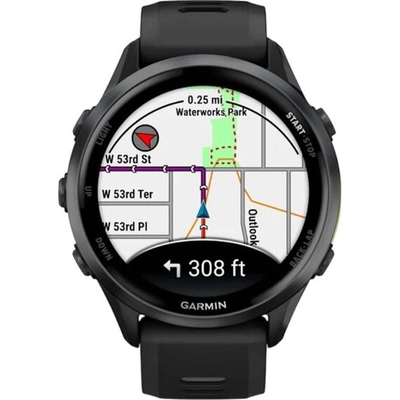 Смарт-часы Garmin Forerunner 970 Carbon Gray DLC Titanium/Black, Цвет: Black, изображение 3 Смарт-часы Garmin Forerunner 970 Carbon Gray DLC Titanium/Black, Цвет: Black, изображение 3