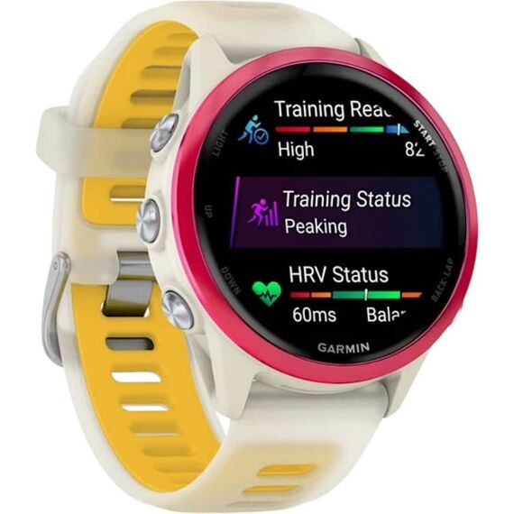 Смарт-часы Garmin Forerunner 570 | 42 mm | Bone/Mango, Размер корпуса : 42 мм, Цвет: Bone/Mango, изображение 4 Смарт-часы Garmin Forerunner 570 | 42 mm | Bone/Mango, Размер корпуса : 42 мм, Цвет: Bone/Mango, изображение 4