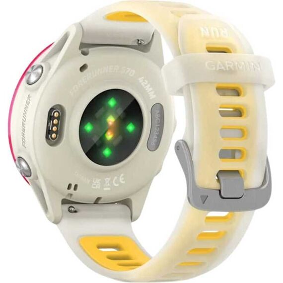 Смарт-часы Garmin Forerunner 570 | 42 mm | Bone/Mango, Размер корпуса : 42 мм, Цвет: Bone/Mango, изображение 6 Смарт-часы Garmin Forerunner 570 | 42 mm | Bone/Mango, Размер корпуса : 42 мм, Цвет: Bone/Mango, изображение 6