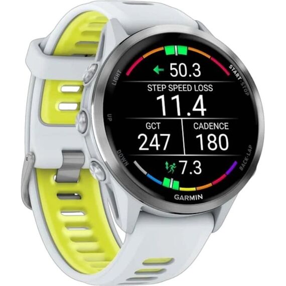 Смарт-часы Garmin Forerunner 970 Whitestone/Translucent Amp Yellow, Цвет: Whitestone, изображение 4 Смарт-часы Garmin Forerunner 970 Whitestone/Translucent Amp Yellow, Цвет: Whitestone, изображение 4
