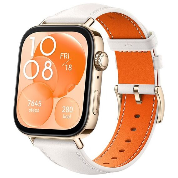 HUAWEI WATCH FIT 3 White Leather, Размер корпуса : 46,2 мм, Цвет: White Leather, изображение 4 HUAWEI WATCH FIT 3 White Leather, Размер корпуса : 46,2 мм, Цвет: White Leather, изображение 4