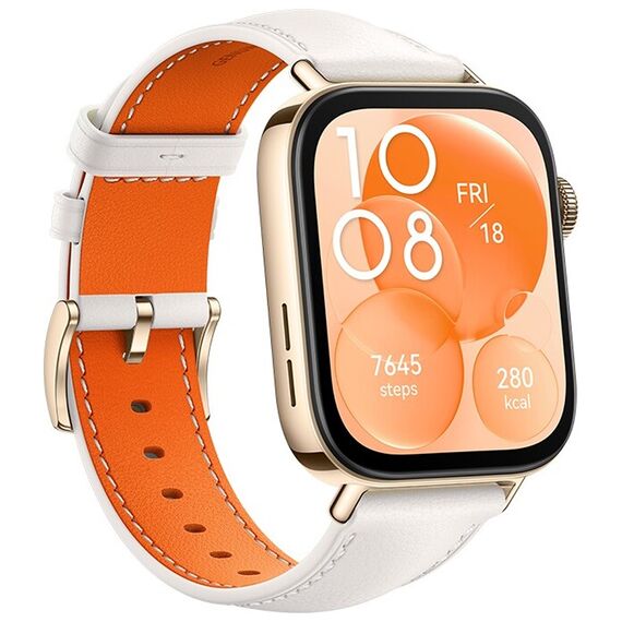 HUAWEI WATCH FIT 3 White Leather, Размер корпуса : 46,2 мм, Цвет: White Leather, изображение 5 HUAWEI WATCH FIT 3 White Leather, Размер корпуса : 46,2 мм, Цвет: White Leather, изображение 5