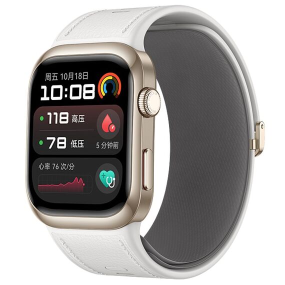 Ремешок для HUAWEI WATCH D2 c датчиком давления | L | White, Модель: С датчиком давления, Тип ремешка : Фторэластомеровый, Цвет ремешка: Белый, Размер ремешка : Размер L (160 мм - 210 мм), изображение 2