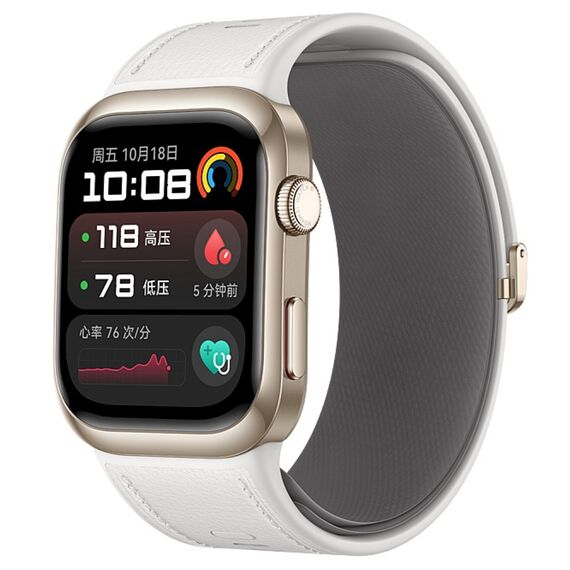 Ремешок для HUAWEI WATCH D2 с датчиком давления | M | White, Модель: С датчиком давления, Тип ремешка : Фторэластомеровый, Цвет ремешка: Белый, Размер ремешка : Размер M (130 мм - 160 мм), изображение 2