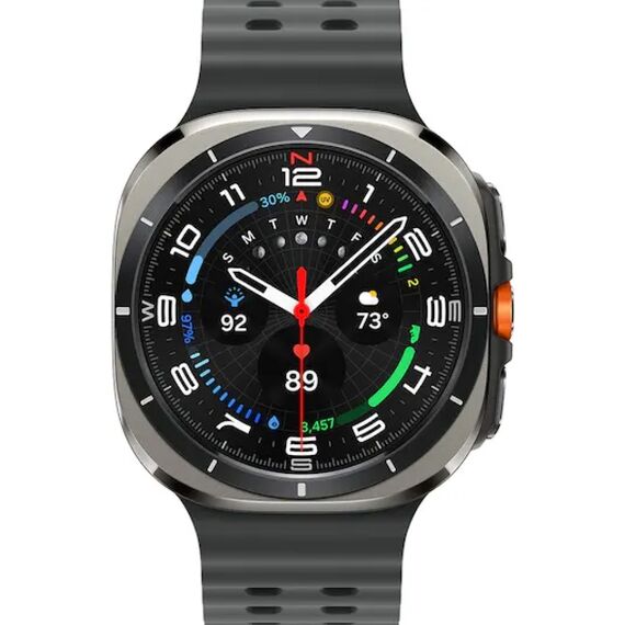 Galaxy Watch Ultra | 47 mm | Titanium Silver | Peakform/Dark Gray, Тип ремешка : Peakform, Размер корпуса : 47 мм, Цвет: Titanium Silver, Цвет ремешка: Dark Gray, Размер ремешка : M/L, Подключение часов : Bluetooth / Wi-Fi + 4G LTE, изображение 2 Galaxy Watch Ultra | 47 mm | Titanium Silver | Peakform/Dark Gray, Тип ремешка : Peakform, Размер корпуса : 47 мм, Цвет: Titanium Silver, Цвет ремешка: Dark Gray, Размер ремешка : M/L, Подключение часов : Bluetooth / Wi-Fi + 4G LTE, изображение 2