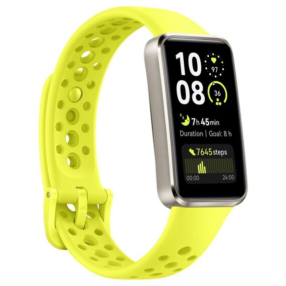 Фитнес-браслет HUAWEI Band 10 Bright green, Размер корпуса : 43 мм, Цвет: Bright green, изображение 4 Фитнес-браслет HUAWEI Band 10 Bright green, Размер корпуса : 43 мм, Цвет: Bright green, изображение 4