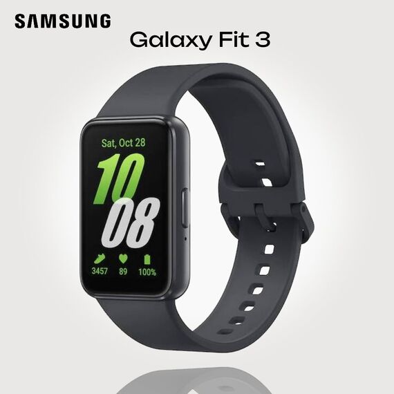 Galaxy Fit 3 Dark Gray, Цвет: Dark Gray, Подключение часов : Bluetooth / Wi-Fi