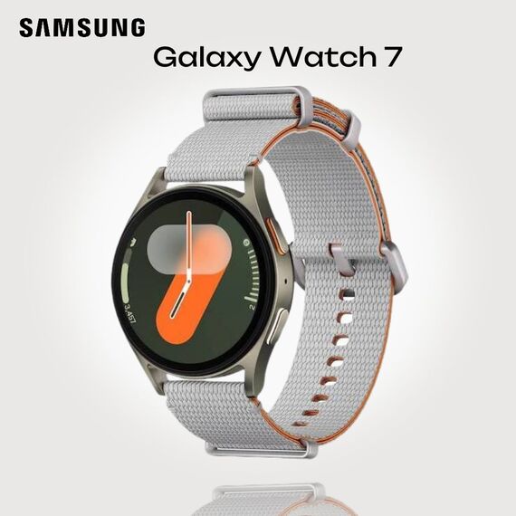 Samsung Galaxy Watch 7 | 40 mm | 4G LTE | Green | Athleisure/Silver | M/L, Размер ремешка : M/L, Цвет ремешка: Silver, Тип ремешка : Athleisure, Размер корпуса : 40 мм, Цвет: Green, Подключение часов : Bluetooth / Wi-Fi + 4G LTE