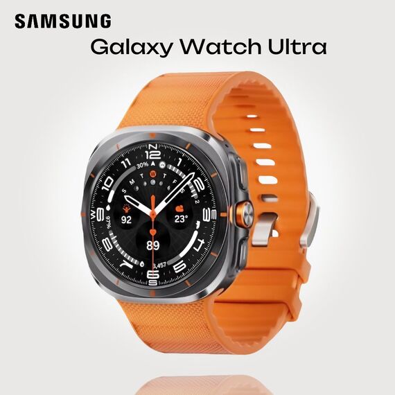 Galaxy Watch Ultra | 47 mm | Titanium Gray | Peakform/Orange, Размер ремешка : M/L, Цвет ремешка: Orange, Тип ремешка : Peakform, Размер корпуса : 47 мм, Цвет: Titanium Gray, Подключение часов : Bluetooth / Wi-Fi + 4G LTE