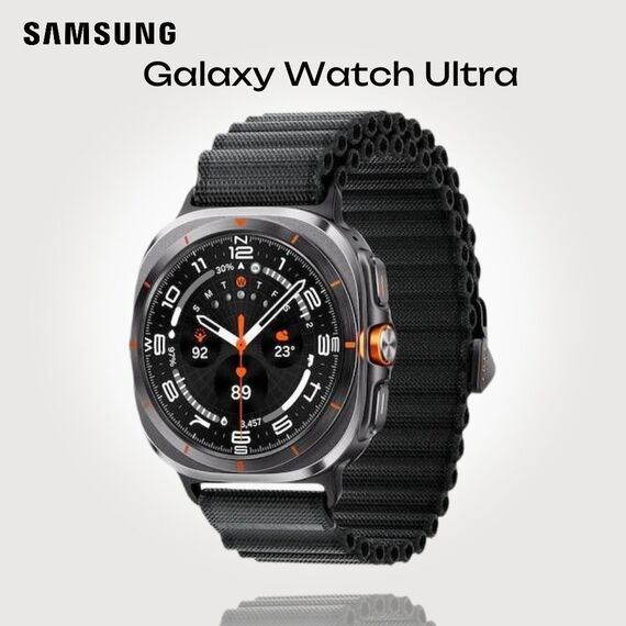 Galaxy Watch Ultra | 47 mm | Titanium Gray | Trail/Dark Gray, Размер ремешка : M/L, Цвет ремешка: Dark Gray, Тип ремешка : Trail, Размер корпуса : 47 мм, Цвет: Titanium Gray, Подключение часов : Bluetooth / Wi-Fi + 4G LTE