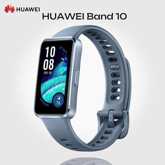 Фитнес-браслет HUAWEI Band 10 Blue, Размер корпуса : 43 мм, Цвет: Blue