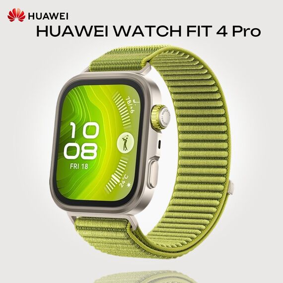 Смарт-часы HUAWEI WATCH FIT 4 Pro | Green, Размер корпуса : 46,2 мм, Цвет: Green