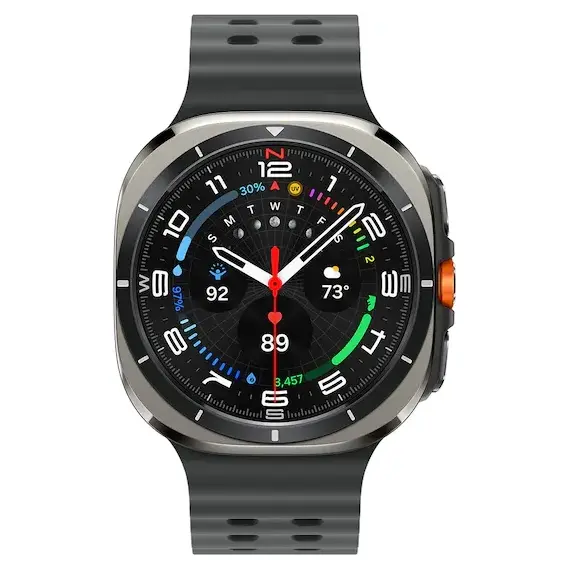 Galaxy Watch Ultra | 47 mm | Titanium Silver | Peakform/Orange, Тип ремешка : Peakform, Размер корпуса : 47 мм, Цвет: Titanium Silver, Цвет ремешка: Orange, Размер ремешка : M/L, Подключение часов : Bluetooth / Wi-Fi + 4G LTE, изображение 2 Galaxy Watch Ultra | 47 mm | Titanium Silver | Peakform/Orange, Тип ремешка : Peakform, Размер корпуса : 47 мм, Цвет: Titanium Silver, Цвет ремешка: Orange, Размер ремешка : M/L, Подключение часов : Bluetooth / Wi-Fi + 4G LTE, изображение 2
