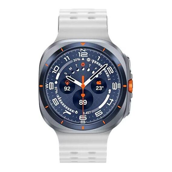 Galaxy Watch Ultra 2025 | 47 мм | 4G LTE | Titanium Blue | Marine/White | S/M/L, Тип ремешка : Marine, Цвет: Titanium Blue, Цвет ремешка: White, Размер ремешка : S/M/L, Подключение часов : Bluetooth / Wi-Fi + 4G LTE, изображение 3 Galaxy Watch Ultra 2025 | 47 мм | 4G LTE | Titanium Blue | Marine/White | S/M/L, Тип ремешка : Marine, Цвет: Titanium Blue, Цвет ремешка: White, Размер ремешка : S/M/L, Подключение часов : Bluetooth / Wi-Fi + 4G LTE, изображение 3