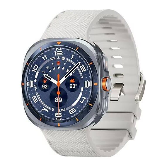 Galaxy Watch Ultra 2025 | 47 мм | 4G LTE | Titanium Blue | Peakform/White Sand | S/M/L, Тип ремешка : Peakform, Цвет: Titanium Blue, Цвет ремешка: White Sand, Размер ремешка : S/M/L, Подключение часов : Bluetooth / Wi-Fi + 4G LTE, изображение 2 Galaxy Watch Ultra 2025 | 47 мм | 4G LTE | Titanium Blue | Peakform/White Sand | S/M/L, Тип ремешка : Peakform, Цвет: Titanium Blue, Цвет ремешка: White Sand, Размер ремешка : S/M/L, Подключение часов : Bluetooth / Wi-Fi + 4G LTE, изображение 2