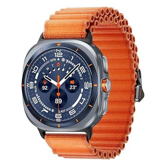 Galaxy Watch Ultra 2025 | 47 мм | 4G LTE | Titanium Blue | Trail/Orange | S/M/L, Тип ремешка : Trail, Цвет: Titanium Blue, Цвет ремешка: Orange, Размер ремешка : S/M/L, Подключение часов : Bluetooth / Wi-Fi + 4G LTE, изображение 2 Galaxy Watch Ultra 2025 | 47 мм | 4G LTE | Titanium Blue | Trail/Orange | S/M/L, Тип ремешка : Trail, Цвет: Titanium Blue, Цвет ремешка: Orange, Размер ремешка : S/M/L, Подключение часов : Bluetooth / Wi-Fi + 4G LTE, изображение 2