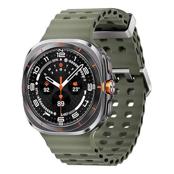 Galaxy Watch Ultra 2025 | 47 мм | 4G LTE | Titanium Gray | Marine/Green | S/M/L, Тип ремешка : Marine, Цвет: Titanium Gray, Цвет ремешка: Green, Размер ремешка : S/M/L, Подключение часов : Bluetooth / Wi-Fi + 4G LTE, изображение 2 Galaxy Watch Ultra 2025 | 47 мм | 4G LTE | Titanium Gray | Marine/Green | S/M/L, Тип ремешка : Marine, Цвет: Titanium Gray, Цвет ремешка: Green, Размер ремешка : S/M/L, Подключение часов : Bluetooth / Wi-Fi + 4G LTE, изображение 2