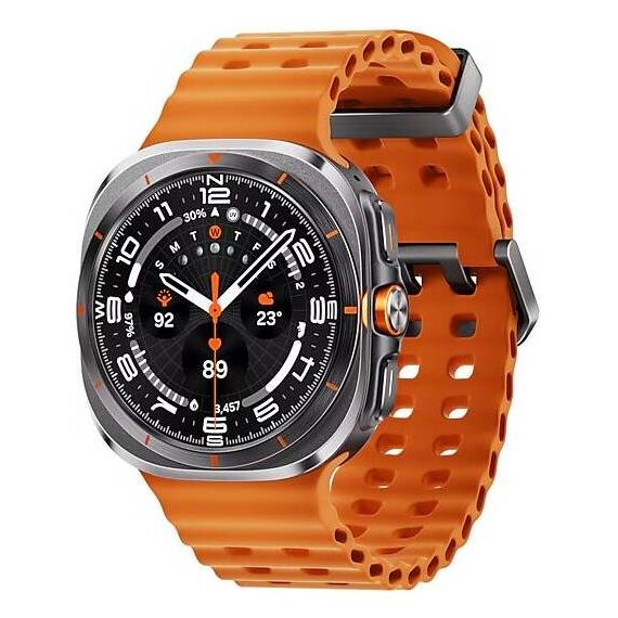 Galaxy Watch Ultra 2025 | 47 мм | 4G LTE | Titanium Gray | Marine/Orange | S/M/L, Тип ремешка : Marine, Цвет: Titanium Gray, Цвет ремешка: Orange, Размер ремешка : S/M/L, Подключение часов : Bluetooth / Wi-Fi + 4G LTE, изображение 2 Galaxy Watch Ultra 2025 | 47 мм | 4G LTE | Titanium Gray | Marine/Orange | S/M/L, Тип ремешка : Marine, Цвет: Titanium Gray, Цвет ремешка: Orange, Размер ремешка : S/M/L, Подключение часов : Bluetooth / Wi-Fi + 4G LTE, изображение 2