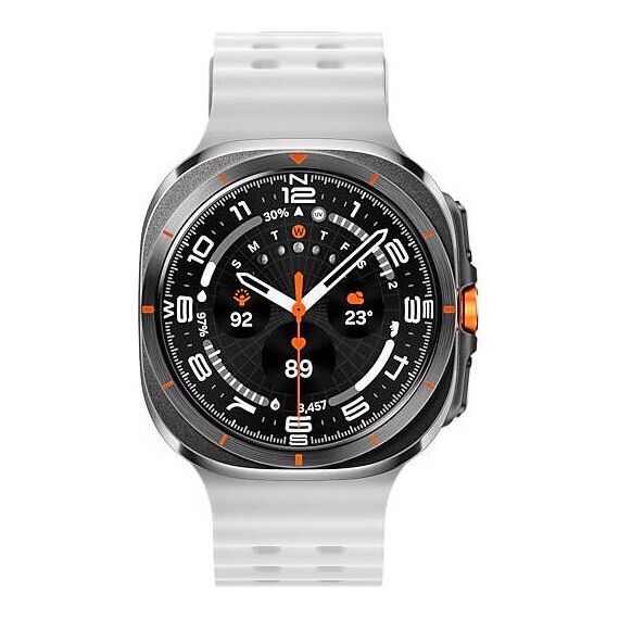 Galaxy Watch Ultra 2025 | 47 мм | 4G LTE | Titanium Gray | Marine/White | S/M/L, Тип ремешка : Marine, Цвет: Titanium Gray, Цвет ремешка: White, Размер ремешка : S/M/L, Подключение часов : Bluetooth / Wi-Fi + 4G LTE, изображение 3 Galaxy Watch Ultra 2025 | 47 мм | 4G LTE | Titanium Gray | Marine/White | S/M/L, Тип ремешка : Marine, Цвет: Titanium Gray, Цвет ремешка: White, Размер ремешка : S/M/L, Подключение часов : Bluetooth / Wi-Fi + 4G LTE, изображение 3