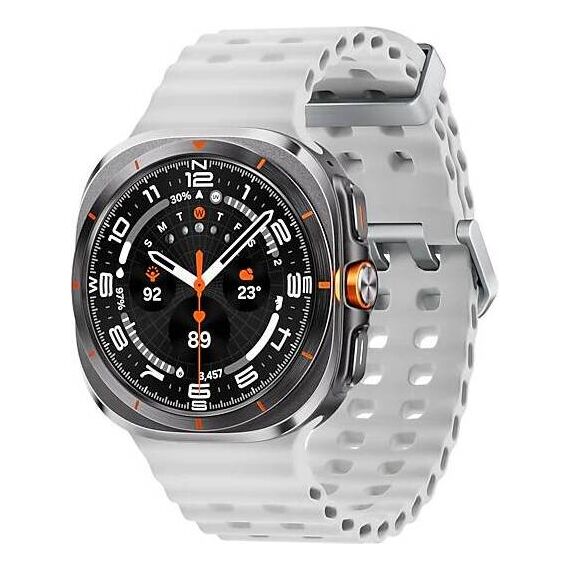 Galaxy Watch Ultra 2025 | 47 мм | 4G LTE | Titanium Gray | Marine/White | S/M/L, Тип ремешка : Marine, Цвет: Titanium Gray, Цвет ремешка: White, Размер ремешка : S/M/L, Подключение часов : Bluetooth / Wi-Fi + 4G LTE, изображение 2 Galaxy Watch Ultra 2025 | 47 мм | 4G LTE | Titanium Gray | Marine/White | S/M/L, Тип ремешка : Marine, Цвет: Titanium Gray, Цвет ремешка: White, Размер ремешка : S/M/L, Подключение часов : Bluetooth / Wi-Fi + 4G LTE, изображение 2