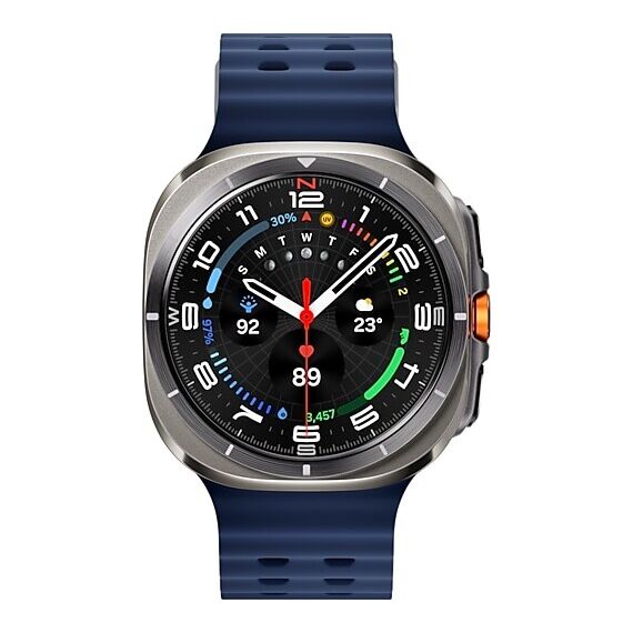 Galaxy Watch Ultra 2025 | 47 мм | 4G LTE | Titanium Silver | Marine/Blue | S/M/L, Тип ремешка : Marine, Цвет: Titanium Silver, Цвет ремешка: Blue, Размер ремешка : S/M/L, Подключение часов : Bluetooth / Wi-Fi + 4G LTE, изображение 3 Galaxy Watch Ultra 2025 | 47 мм | 4G LTE | Titanium Silver | Marine/Blue | S/M/L, Тип ремешка : Marine, Цвет: Titanium Silver, Цвет ремешка: Blue, Размер ремешка : S/M/L, Подключение часов : Bluetooth / Wi-Fi + 4G LTE, изображение 3